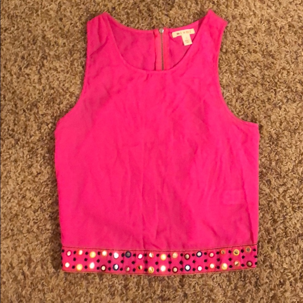 Miami Neon Pink Crop Top